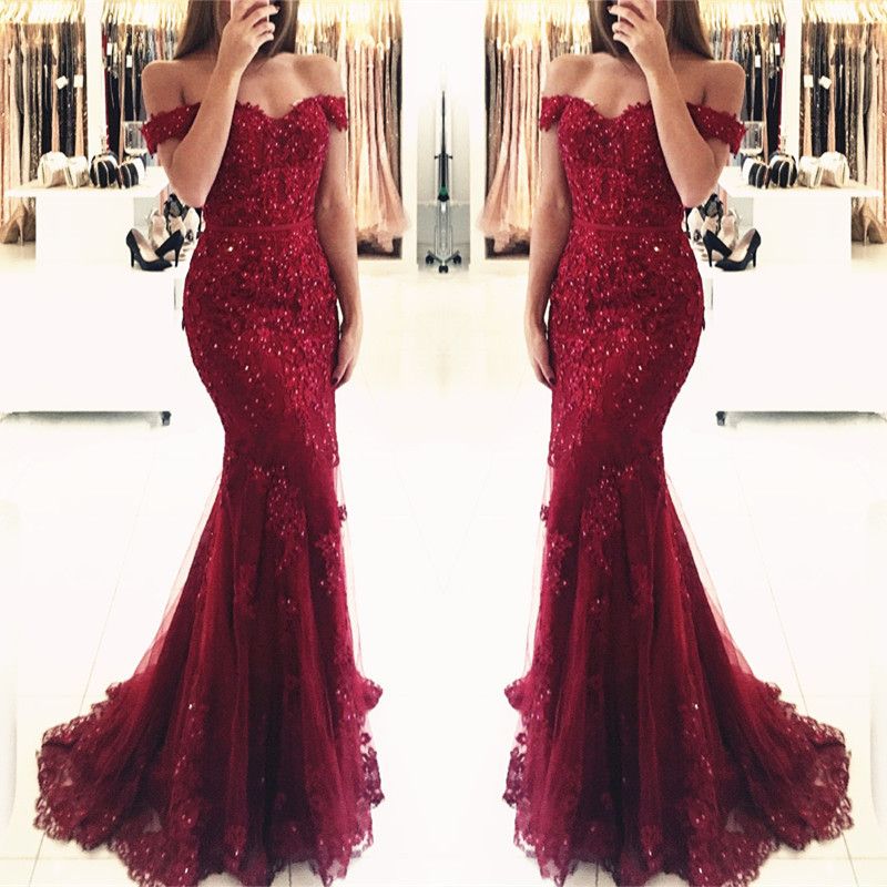 long gown design off shoulder