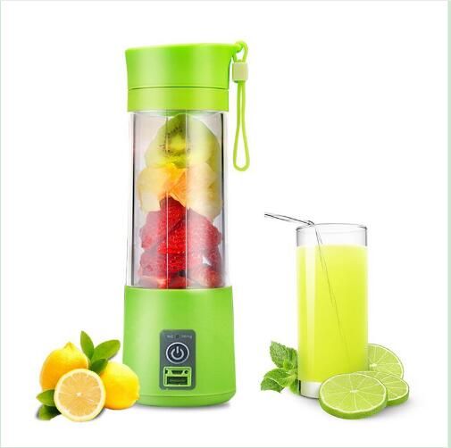 usb electric fruit juicer handheld saft mixer saft tasse flasche grün