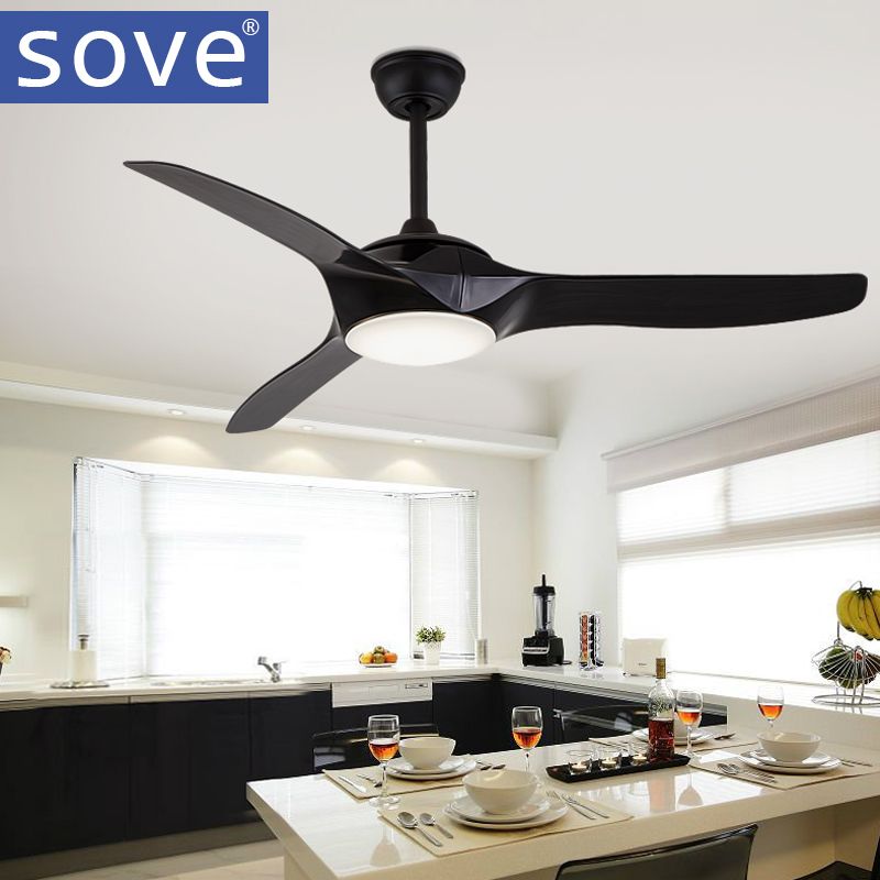 2019 52 Inch Led Brown White Black Ceiling Fans With Lights Remote Control Living Room Bedroom Home Ceiling Light Fan Lamp From Langui 401 81