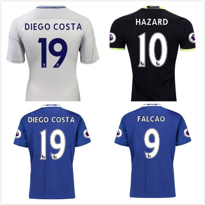 2020 2017 New MORATA Chelsea Soccer Jersey 16 17 HAZARD ...