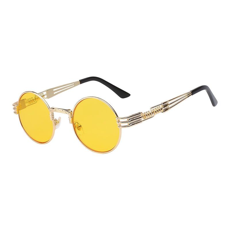 Gouden frame zee gele lens