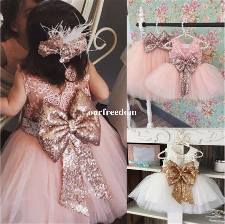 rose gold dress for baby girl
