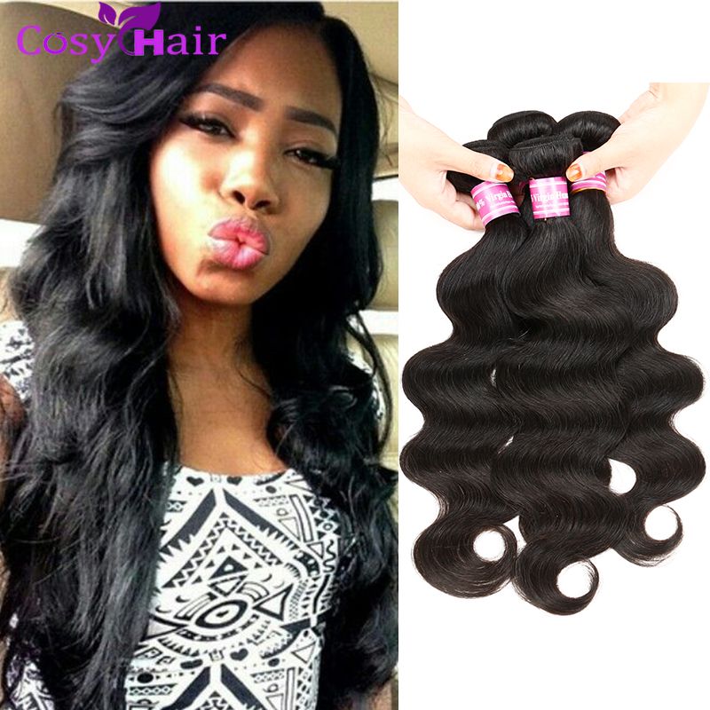 Brazilian Virgin Human Hair Bundles Cheap Brazilian Malaysian