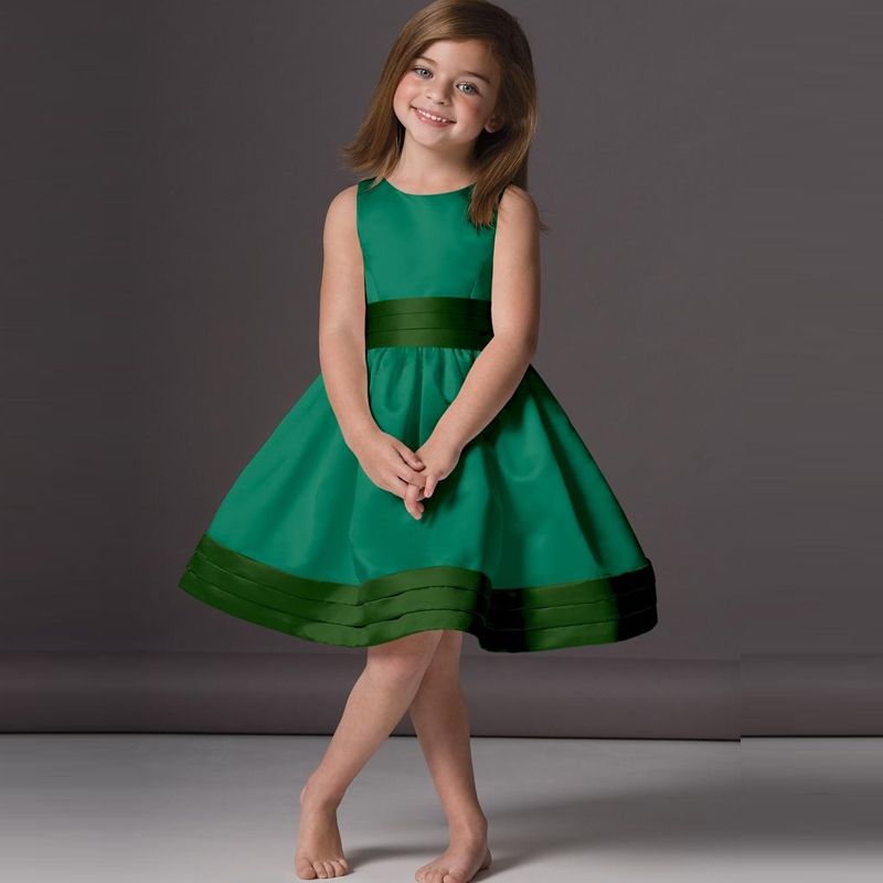 girls emerald green dress