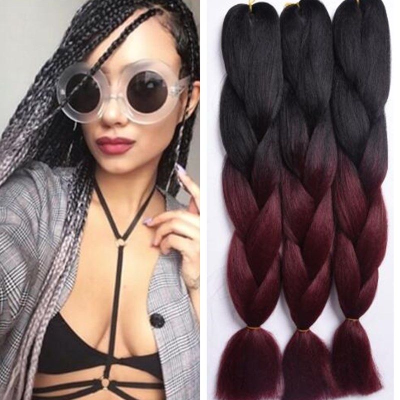 24inch Ombre Colors Expression Braid 100g Ultra Kanekalon
