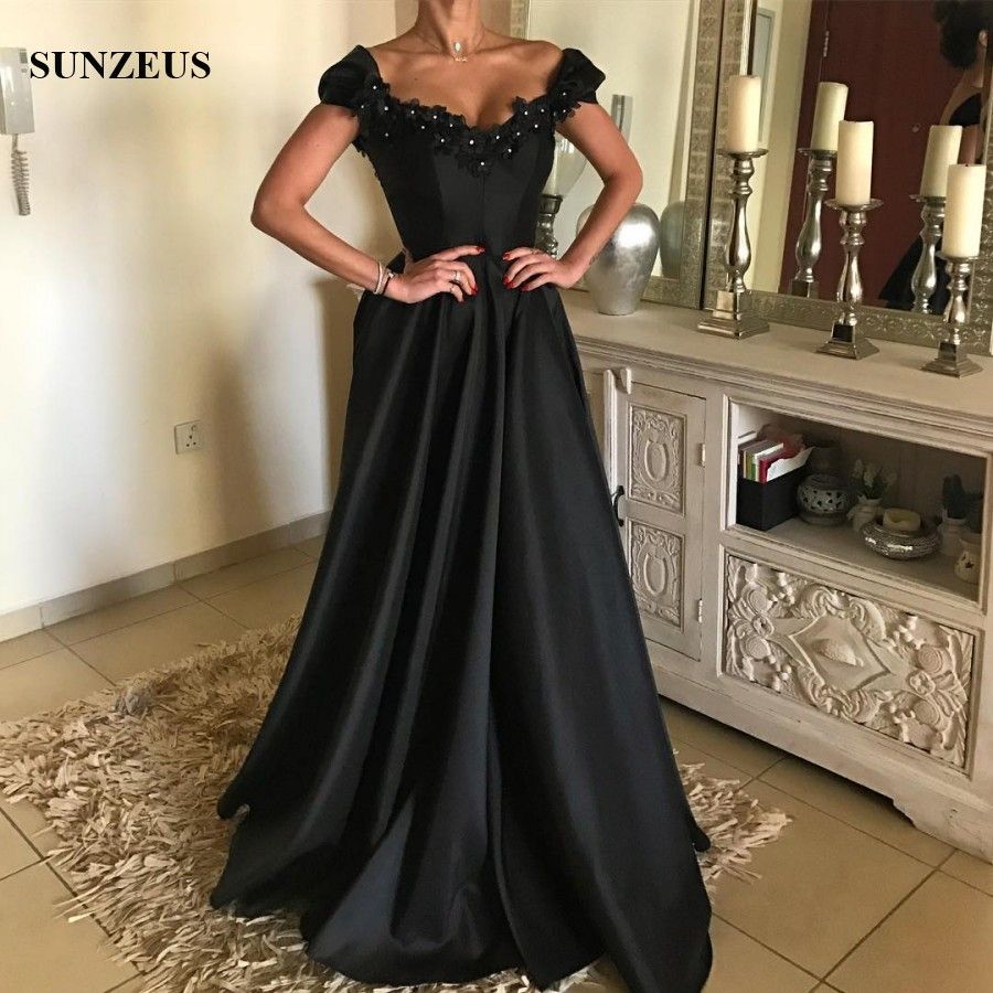 Abendkleid Schwarz Schulterfrei Abendkleid Schwarz Schulterfrei