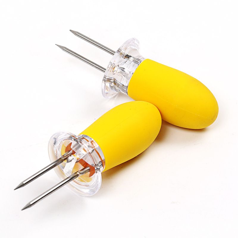 DesignerBox forchette utensile da Cucina per Cucina e Barbecue per pannocchie in Acciaio Inox pannocchie per pannocchie Set di 20 Supporti per pannocchie 
