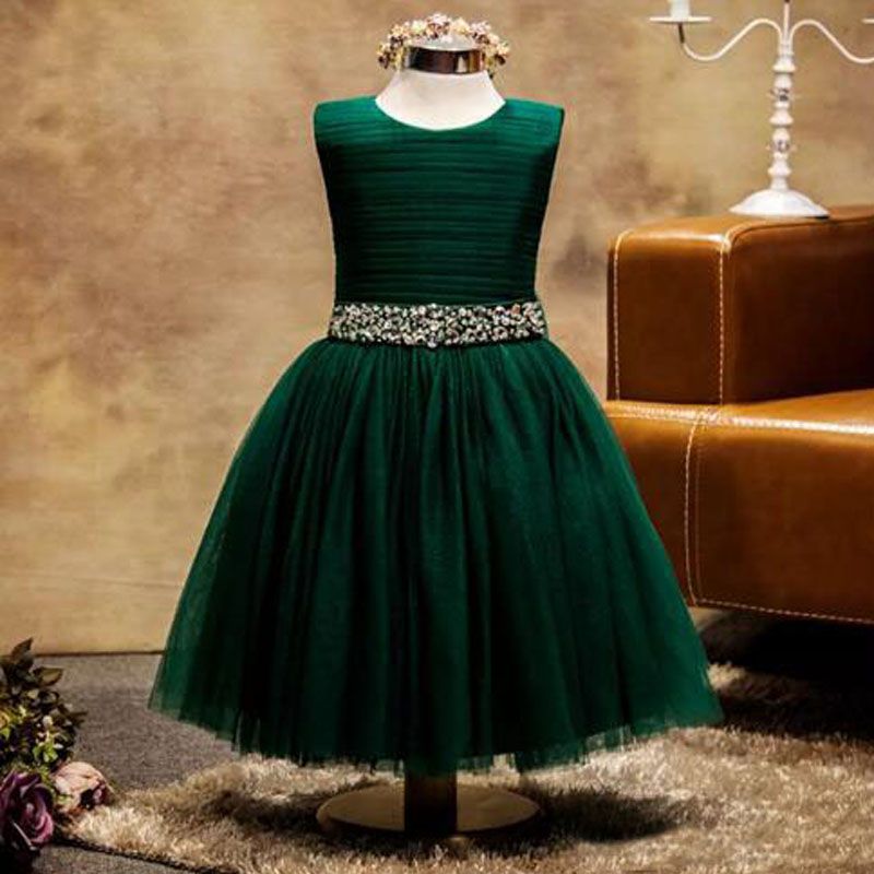 dark teal flower girl dresses
