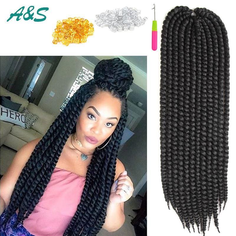 18 Havana Mambo Twist Crochet Braids Braiding Hair 120g Pack