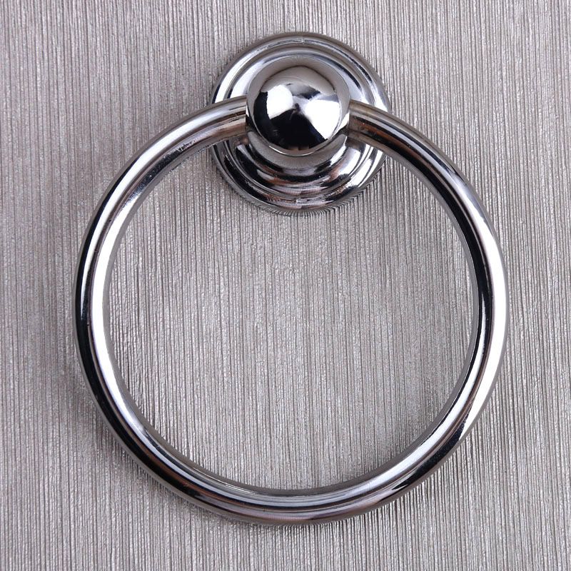 2020 Diameter 70mm Modern Simple Shiny Silver Drop Rings Wooden