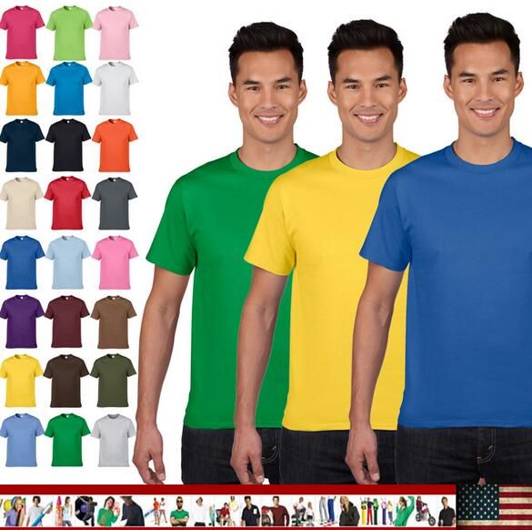 Size XS~2XL Round Neck Men T Shirts Fashion Cotton Man Short Sleeve ...