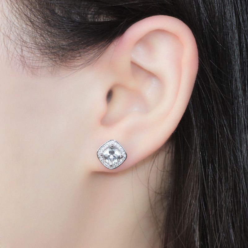 2019 Beautiful 2 Carat Cushion Cut Nscd Simulated Diamond Screw