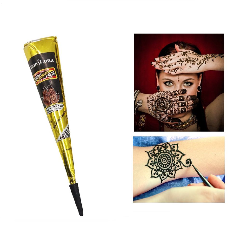Red Brown Black Natural Indian Henna Tattoo Paste For Body