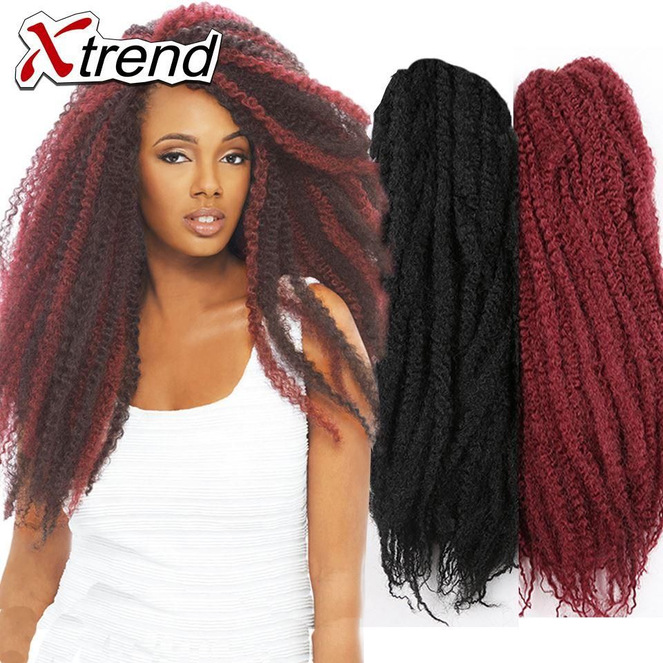 18 20strands 100g Afro Kinky Braiding Hair Weave Twist Crochet