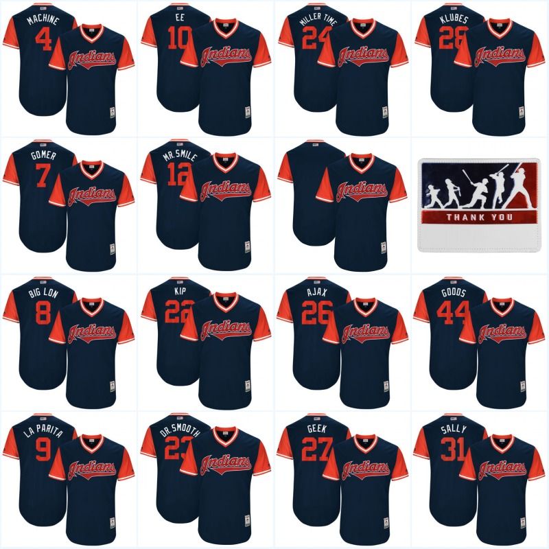 indians blue world series jersey