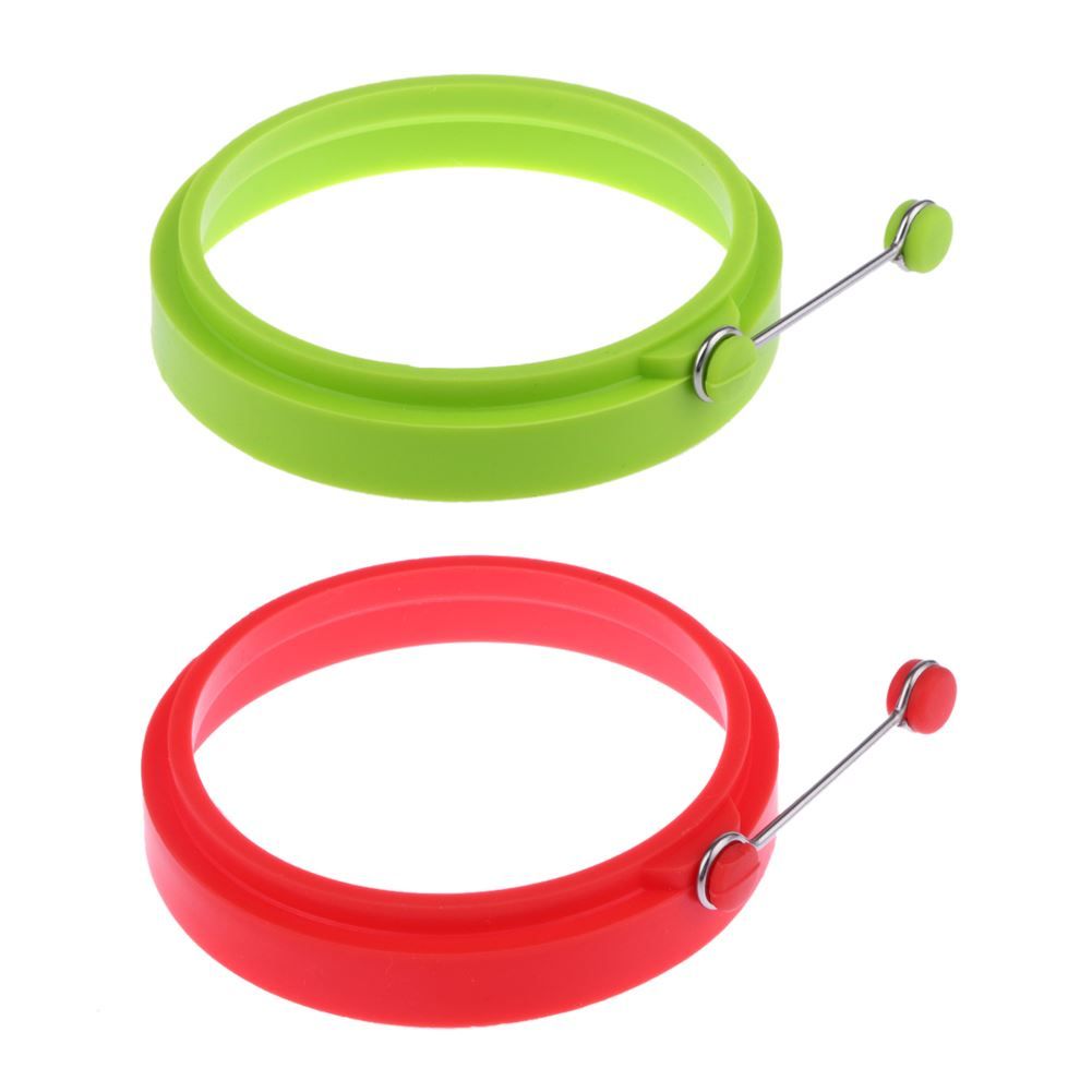 couleur: rouge DE-FR Bague /à cr/êpes en silicone avec oeuf au plat Omelette /Œuf au plat rond Shaper Eggs Moule pour la cuisson du petit-d/éjeuner Po/êle /à frire Four Cuisine