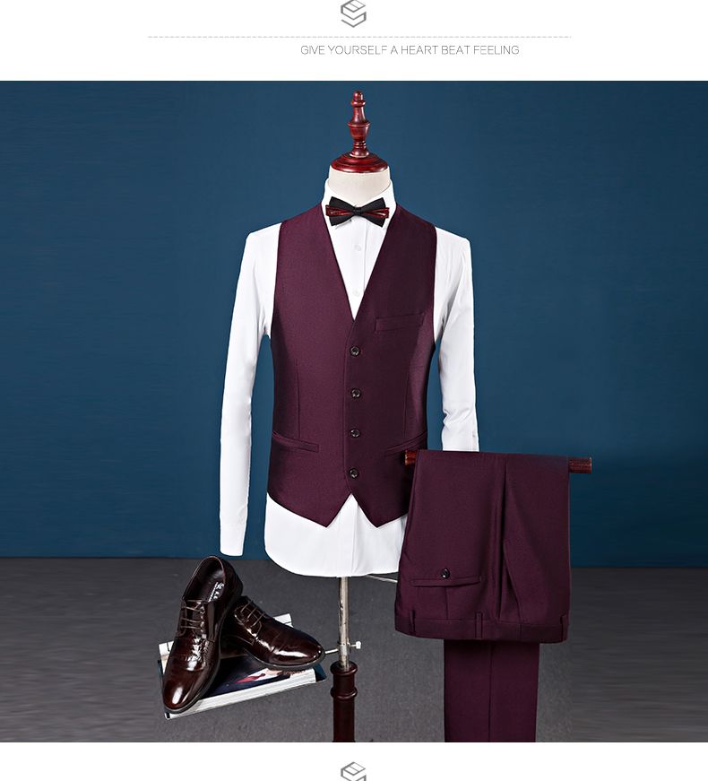 Shiny Collar Contrast Color Formal Pant 