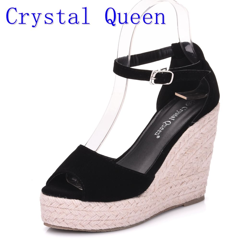 high espadrille wedges