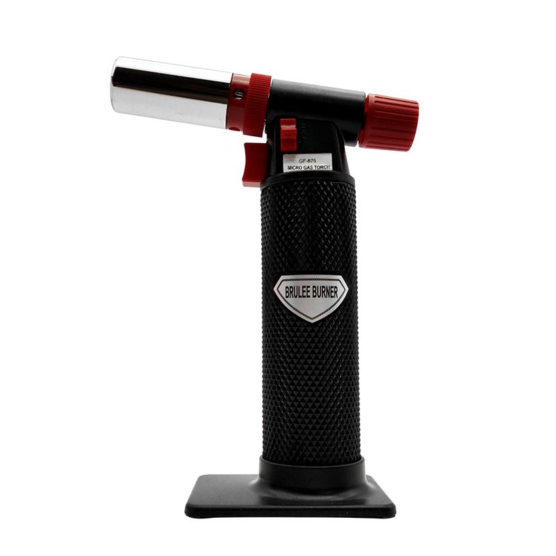 Windproof Outdoor Gas Cooker BBQ Camping Lighter with LED Torch Refillable