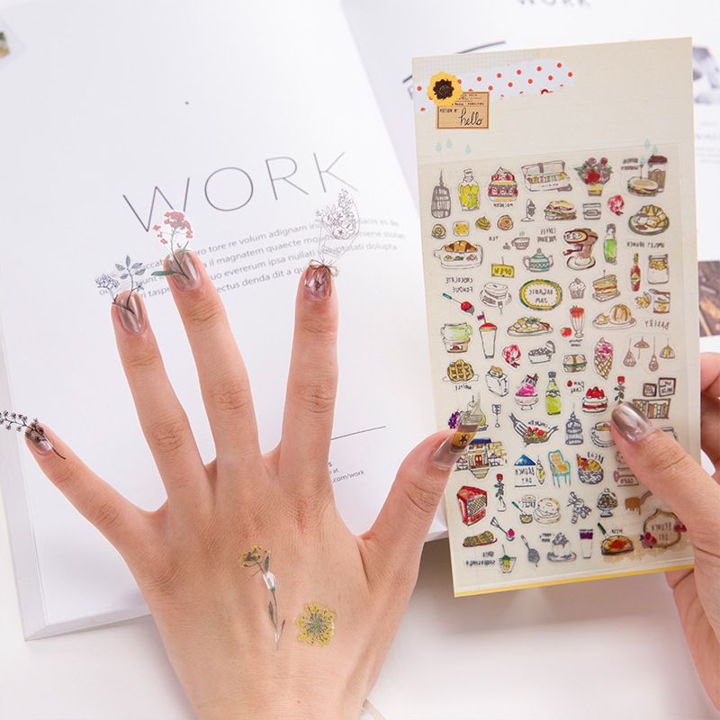 2019 Fashion 7 Types Diy Phone Sticker Cartoon Cute Cat Stickers