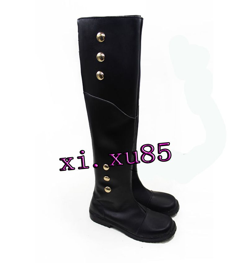 Seraph of The End Mikaela Hyakuya Military Cosplay Boots Shoes