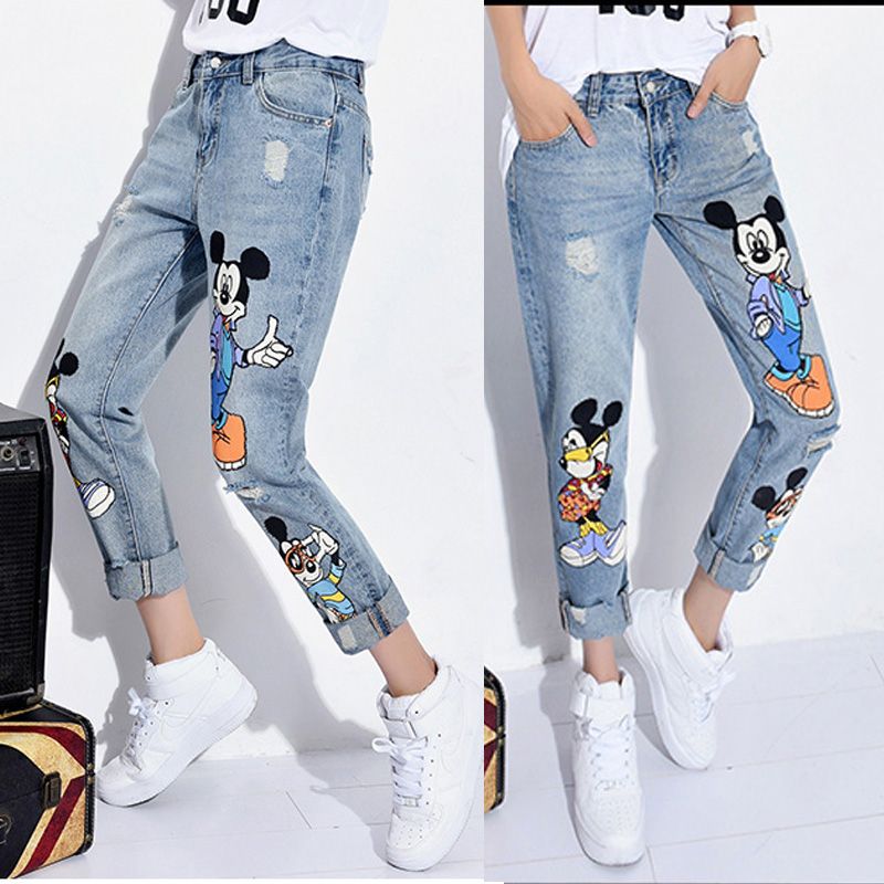 printed jeans for womens online