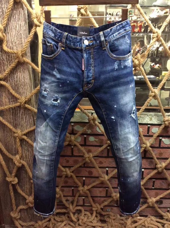 Compra D2 Clásico Jeans Rasgados Para Hombres Denim Skinny Jeans Vaqueros  DSQ Ripped Pantalones Patch Diseñador De Moda Robin Jean Hombre Pantalones  DSQ2 Barato | Entrega Rápida Y Calidad | Es.Dhgate