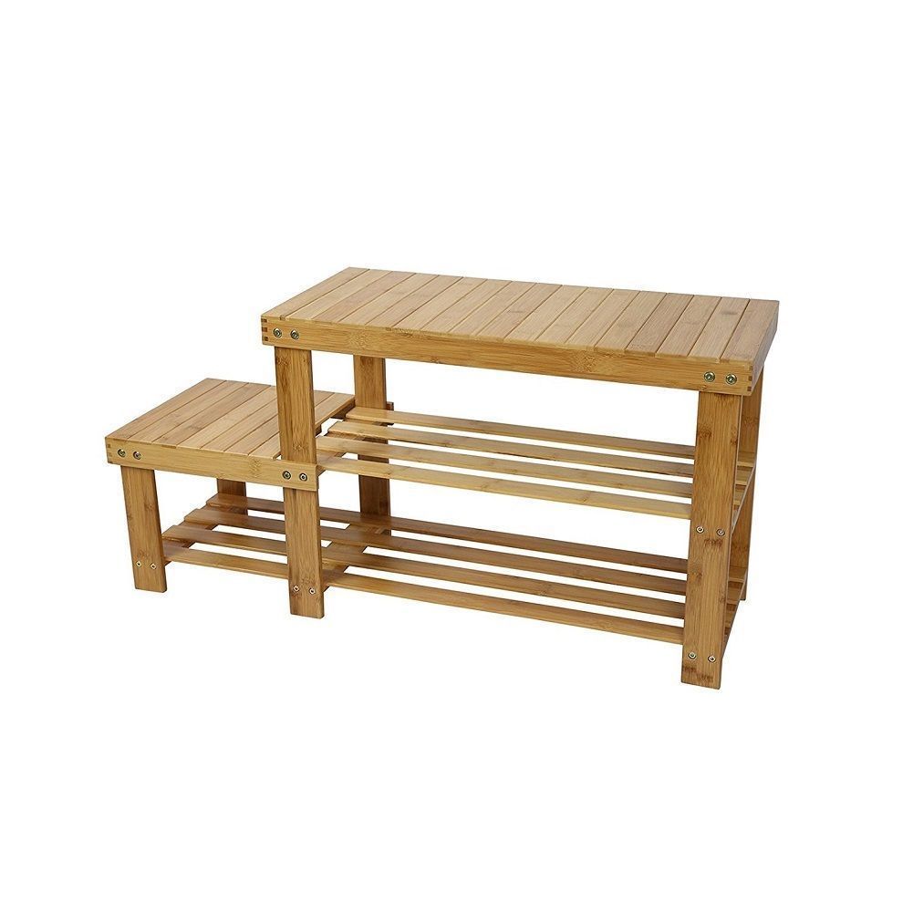 2020 Bamboo Shoe Rack Bench Stool Storage Display Rack Seat