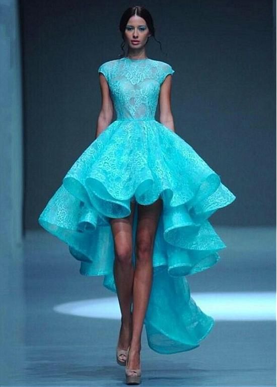 high low engagement dresses