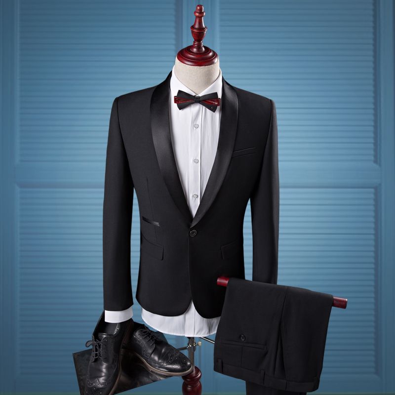 formal black coat pant