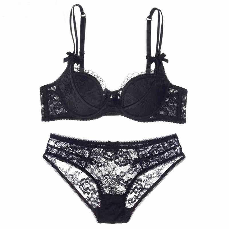 Best And Cheapest Bras Sets French Lace Thin Cup Sexy Women Bra Set