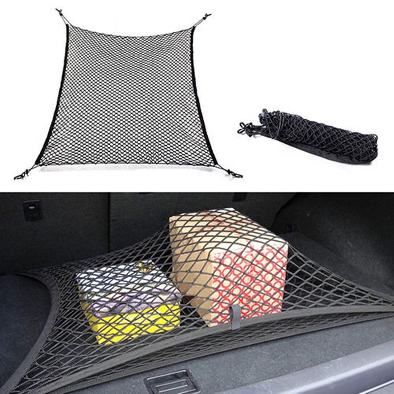 Car Rear Cargo Organizer Storage Elastic String Net Mesh Bag Pocket Universal