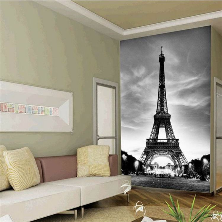 Glitter Wallpaper Black White City Building Paris Eiffel Tower Walls 3d Flooring Marble Vinyl Vintage Papel Glitter Wallpaper Black White City Building Paris Eiffel Tower Walls 3d Flooring Marble Vinyl Vintage Papel
