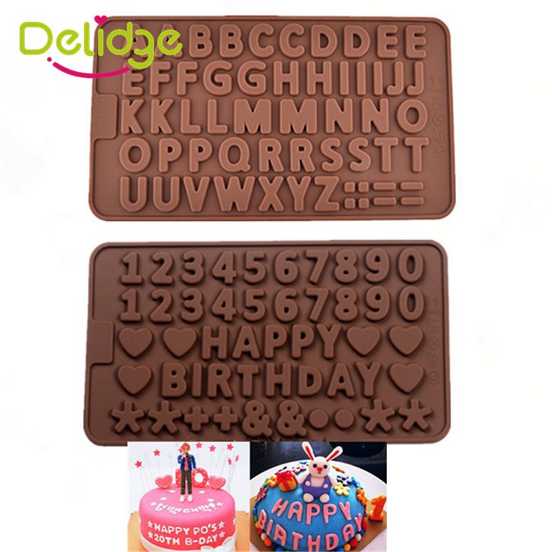 Acheter 3d Double 26 Lettres Forme Ou 0 9 Chiffres Moules A Chocolat Joyeux Anniversaire Mots Gateau Moule Pudding Dessert Decoration Moule De 1 55 Du Heqishengcai50 Fr Dhgate Com