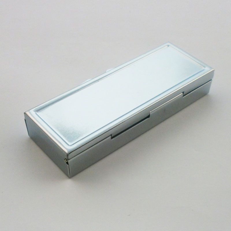 small metal box with lid
