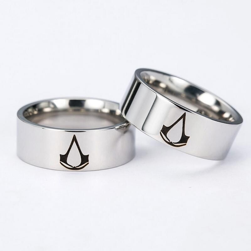 Stainless Steel Assassin Creed Ring Titanium Steel Ring Online Game Around The Factory Direct Foreign Trade Jewelry Men Wedding Bands Wedding Band From Linda Hu 0 64 Dhgate Com