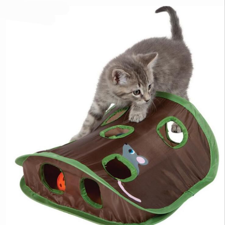 interactive mouse pounce cat toy