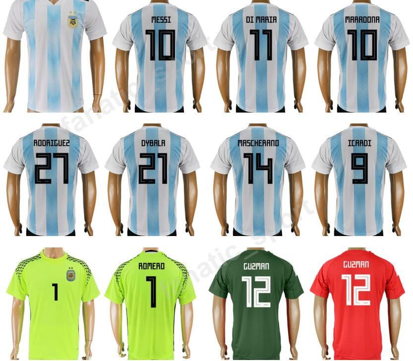 2021 2017 Argentina Jerseys Soccer Uniforms 2018 World Cup ...