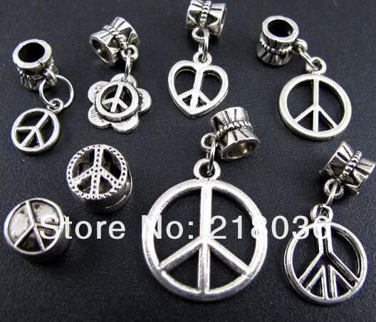 50pcs Tibetanische Silberne Blumen Charme Anhänger Perlen Schmuckherstellung
