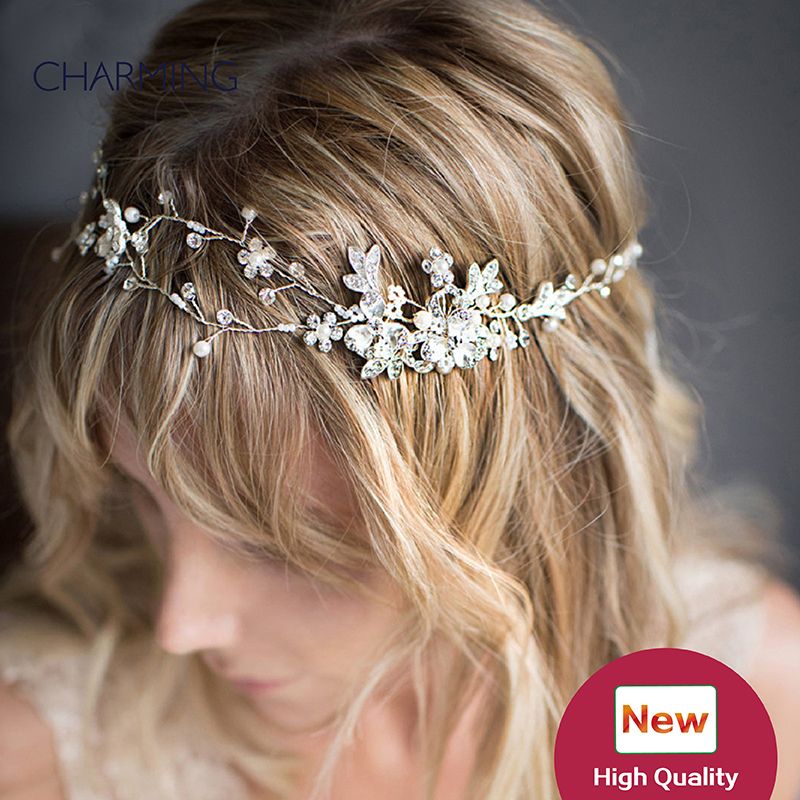 uanset Ulykke akavet Hair Crown Jewelry Unique Hair Accessories Bridal Tiaras Crystals Pearls  Wedding Tiaras Cheap Wedding Flower Hair Vines From Changminhu, $22.56 |  DHgate.Com