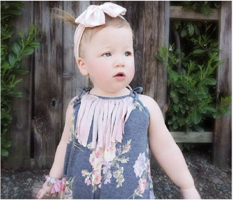2019 Newborn Toddler Baby Girls Black Rompers Off Shoulder Infant