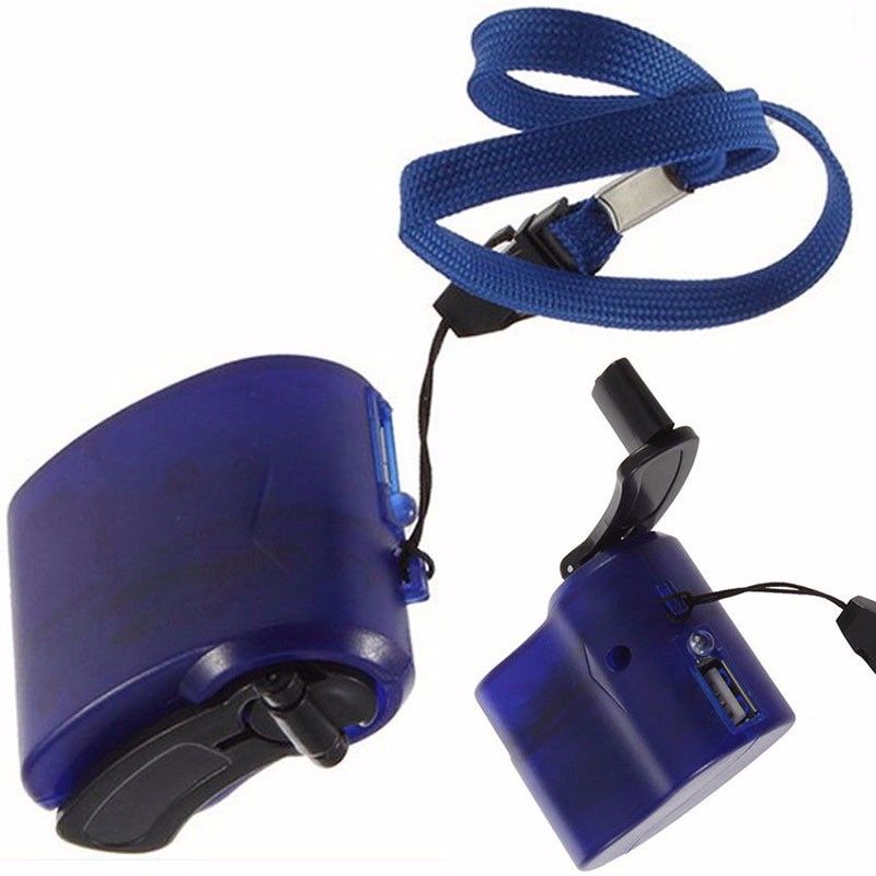 2017 Portable Hand Crank Wind Up USB Cell Phone Emergency Charger