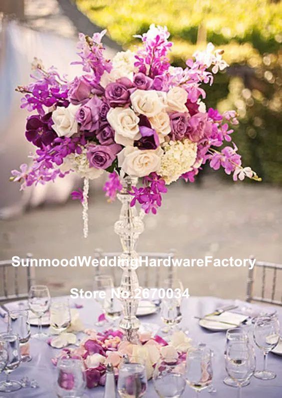 Clear Acrylic Reversible Trumpet Tall Acrylic Expensive Vases For