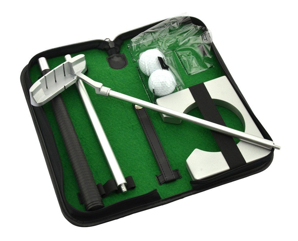 2021 Executive Gift Portable Golf Putter Set Kit With Ball Hole Cup For