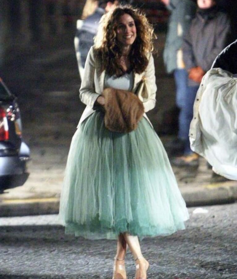 puffy midi skirt