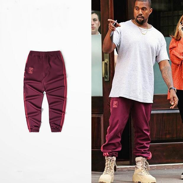 red jogger outfit