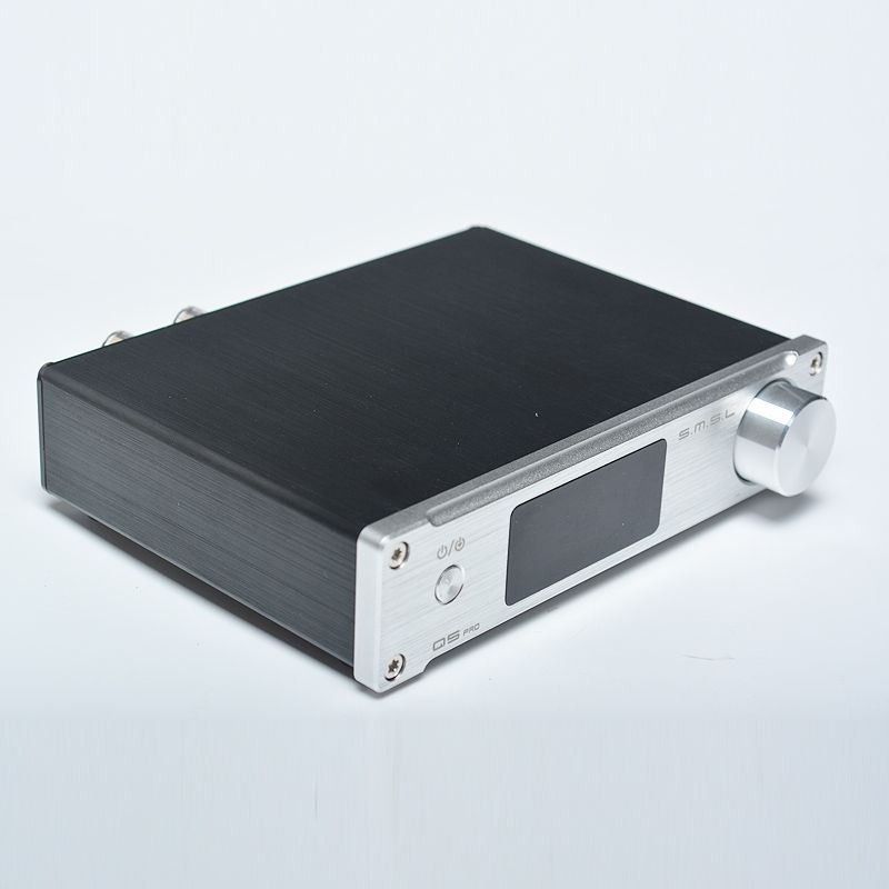 Freeshipping Q5 Pro高品質HIFI 2.0純粋なデジタルホームオーディオアンプの入力オプティカル/同軸/ USB /電源45W *  2リモコン