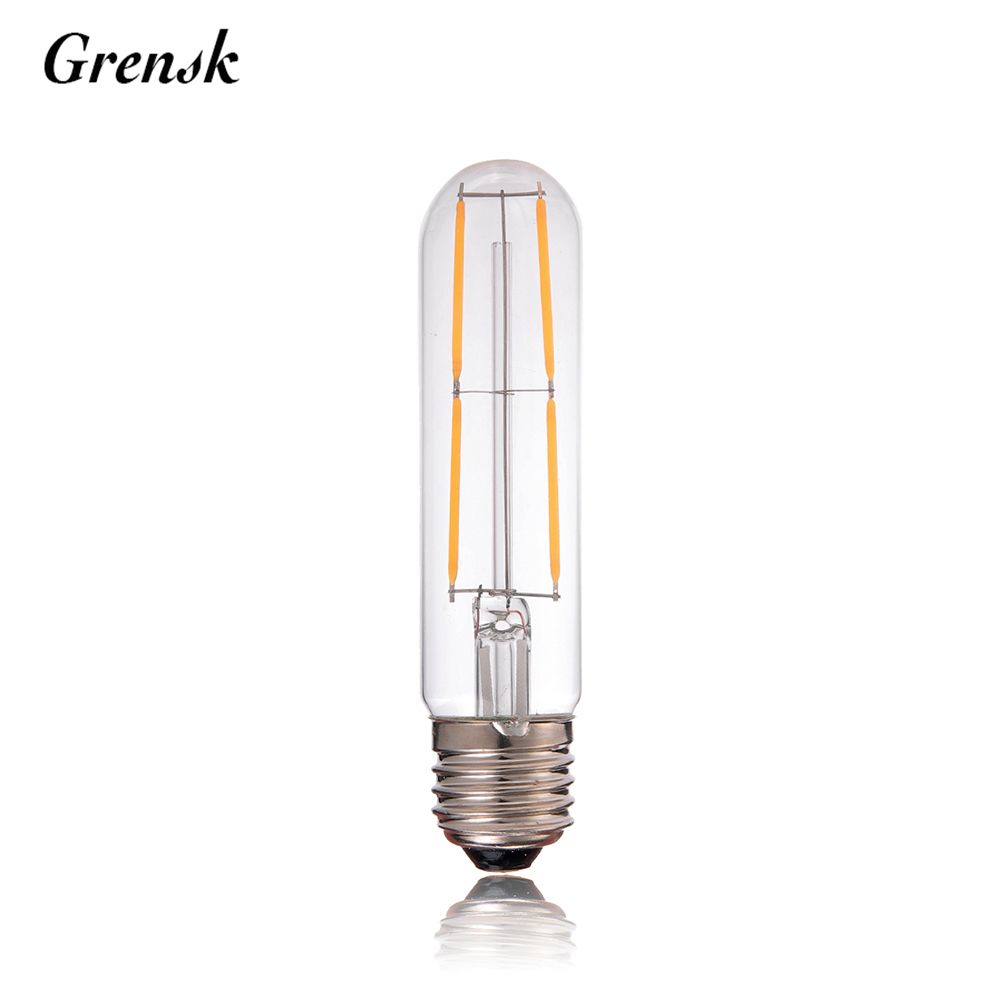 Edison Style LED Filament Bulb 40 Watt Bulb Equivalent 4 Pack EBD Lighting T30-125mm LED Bulbs 4W Tubular Led Bulb 110V Dimmable 2700K Warm White,E26/E27 Medium Base Edison Style LED Filament Bulb 40 Watt Bulb Equivalent 4 Pack EBD Lighting T30-125mm LED Bulbs 4W Tubular Led Bulb 110V Dimmable 2700K Warm White,E26/E27 Medium Base