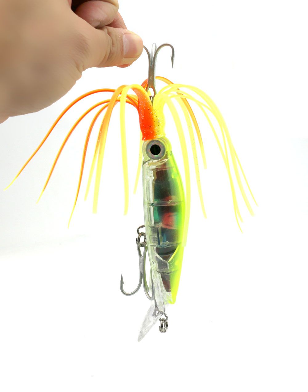 2Pcs Artificial Hard Baits Octopus Squid Jig Simulation for Fishing Tackle