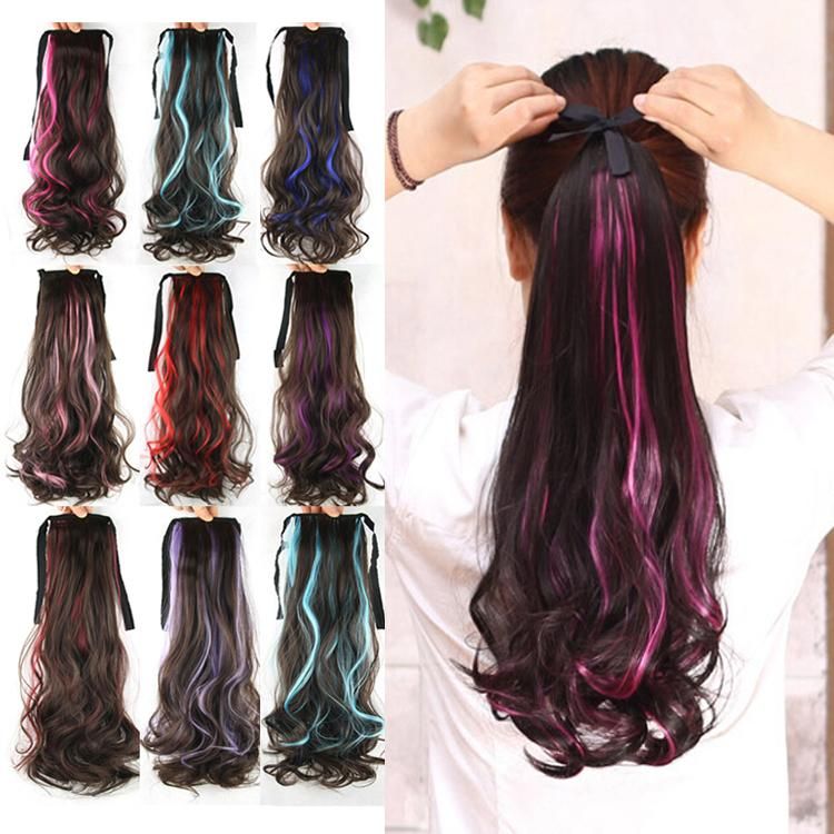 Wholesale Women S Girls Ribbon Band Type Big Wavy Curly Hair